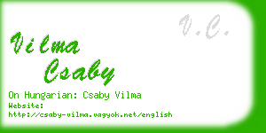 vilma csaby business card